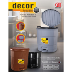 Decor Dustbin with Inner Bucket, Arihant, 1 Pcs